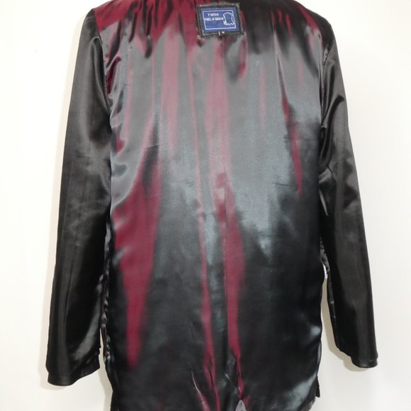 Piel & MODA Black Leather  Blazer / Jacket SIZE 40 - Picture 12 of 16
